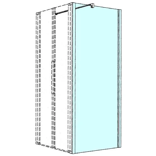 Kronenbach Tube Trennwand für Pendeltür, 90 x 200 cm Bild 2