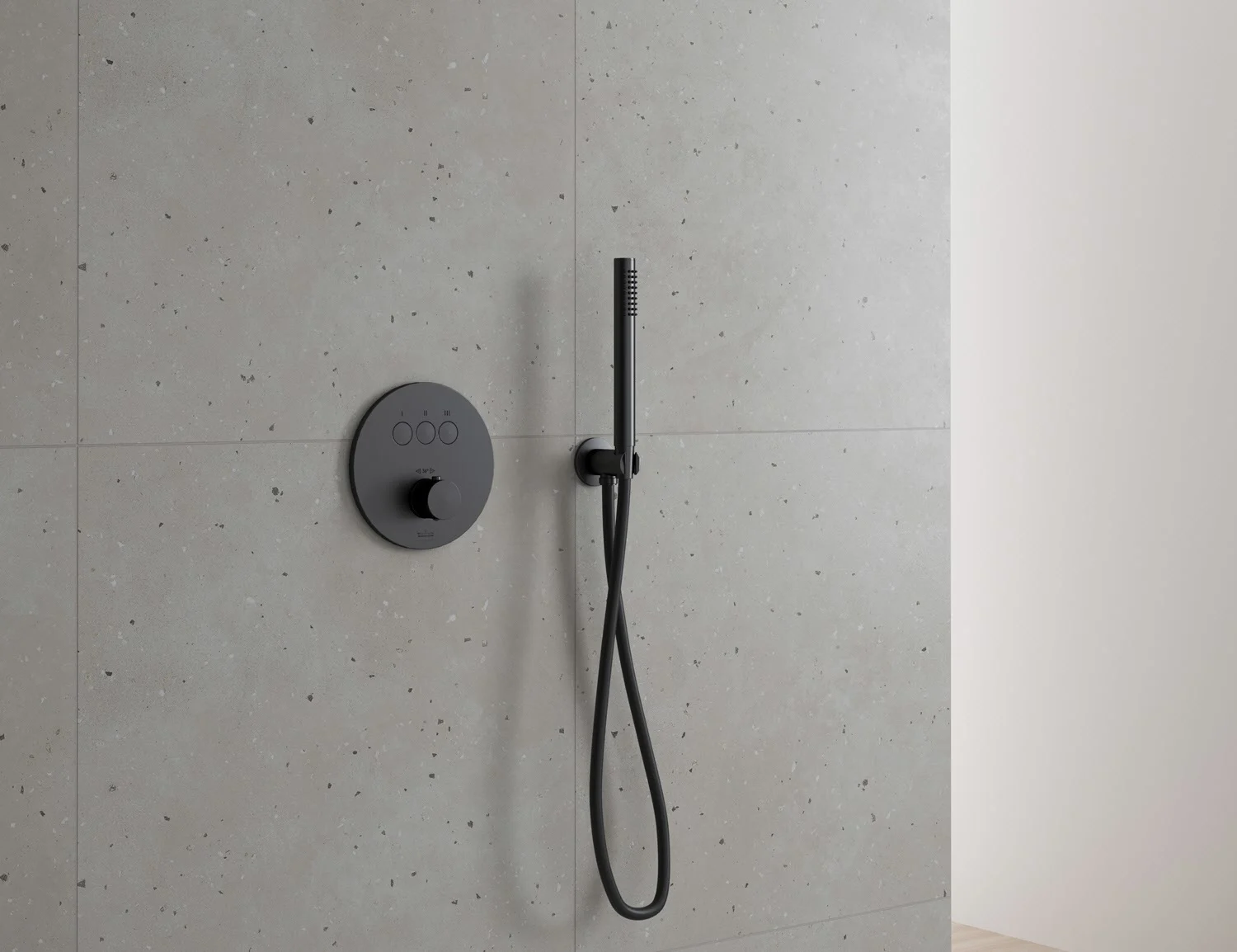 Kronenbach Smart Push Thermostat Duschsystem Unterputz für 3 Verbraucher, rund Bild 9