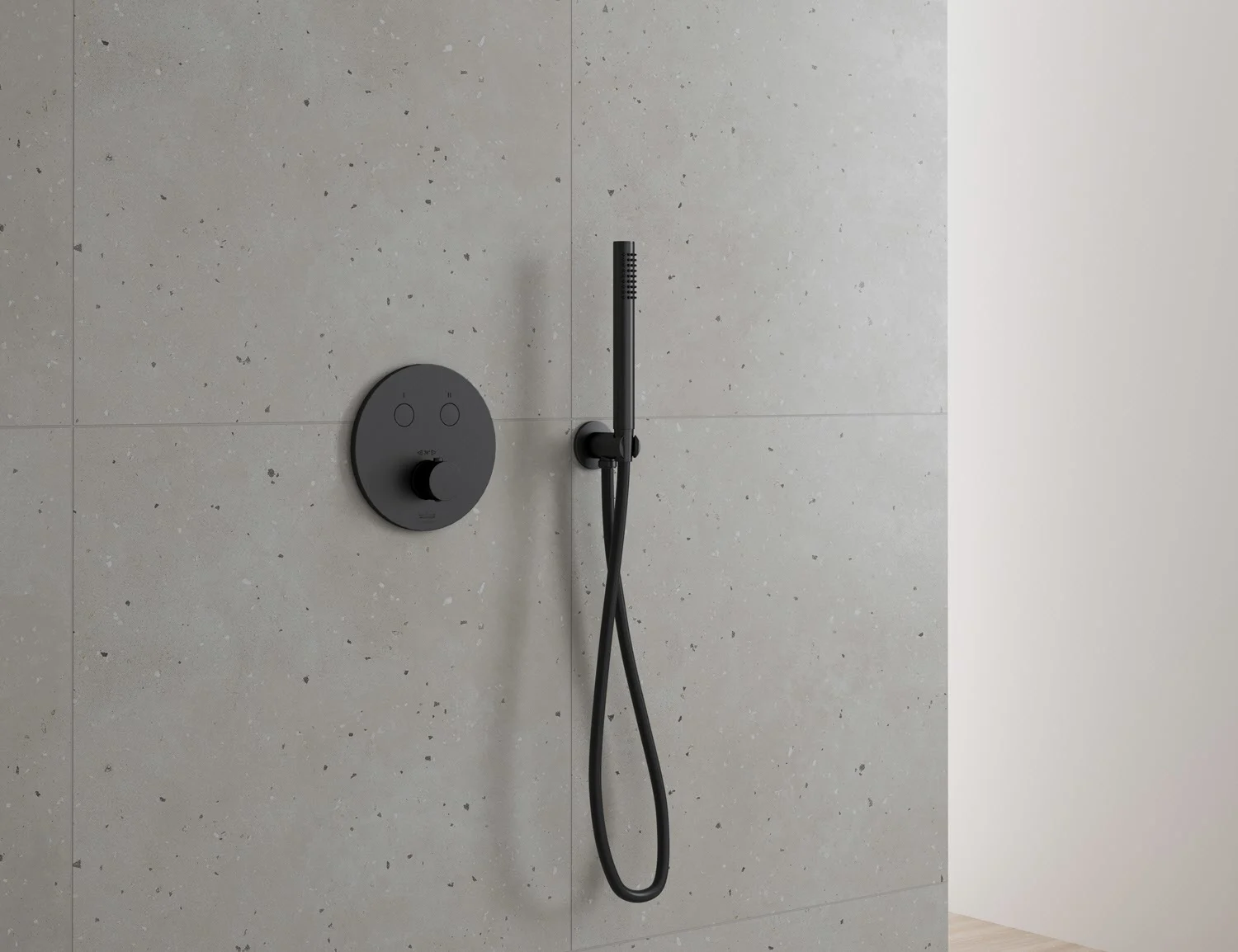 Kronenbach Smart Push Thermostat Duschsystem Unterputz für 2 Verbraucher, rund Bild 3