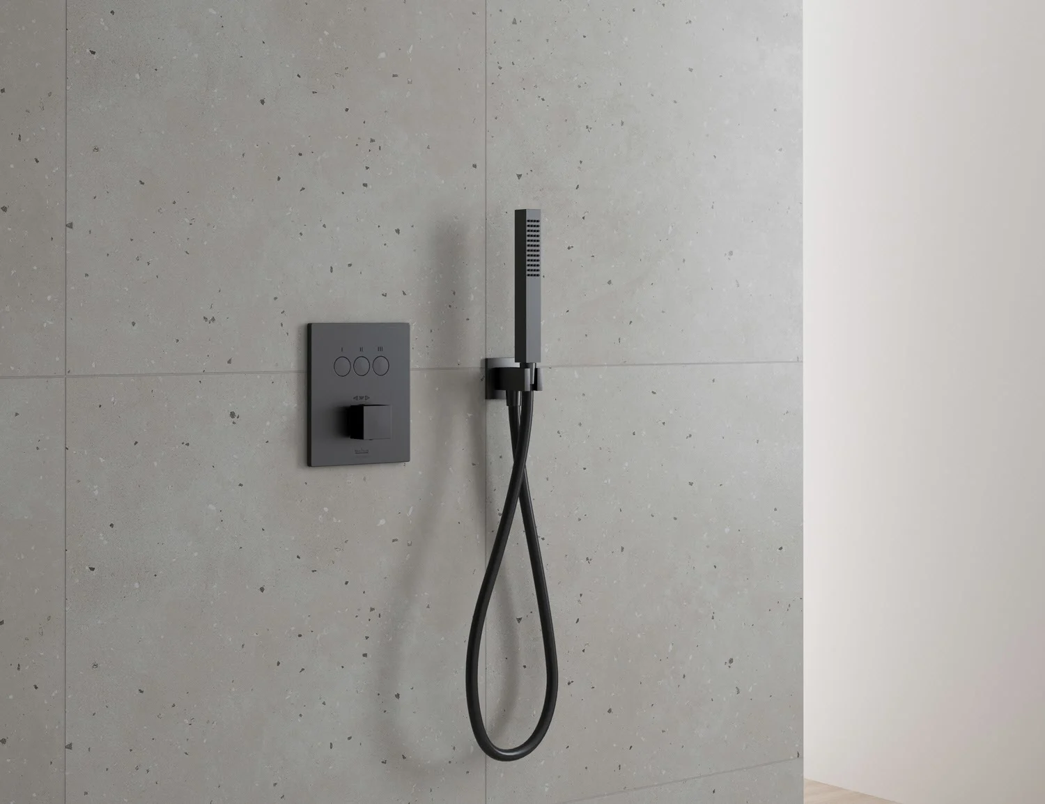 Kronenbach Smart Push Thermostat Duschsystem Unterputz für 3 Verbraucher, eckig Bild 3