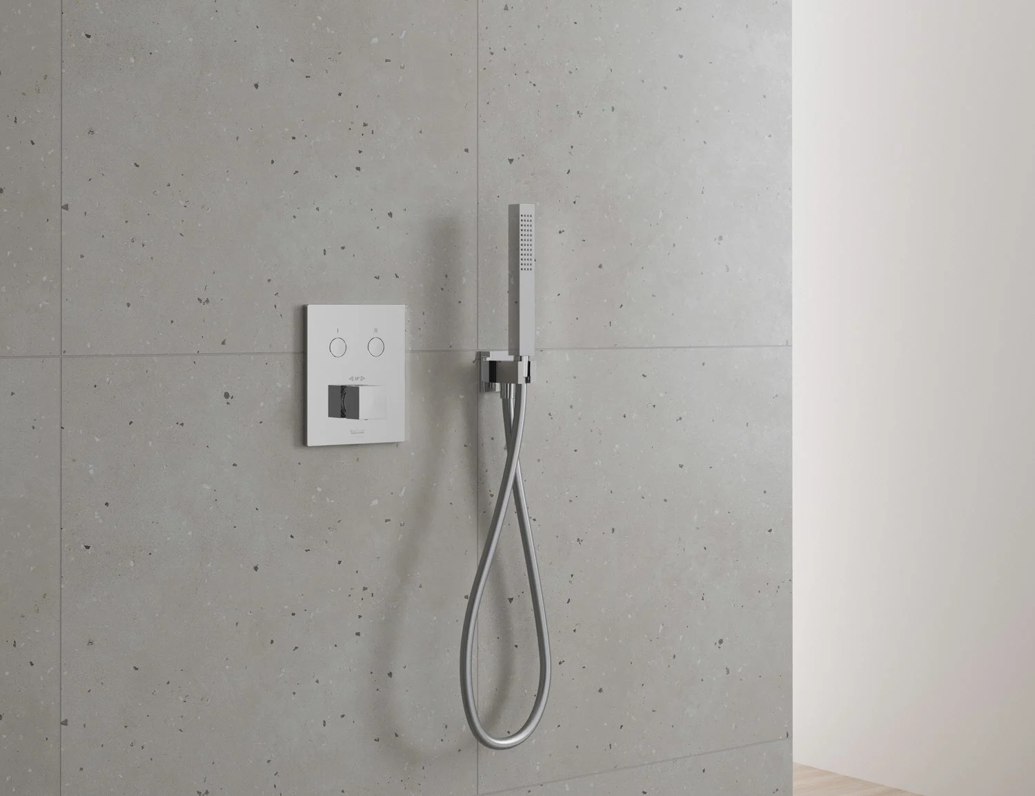 Kronenbach Smart Push Thermostat Duschsystem Unterputz für 2 Verbraucher, eckig Bild 3