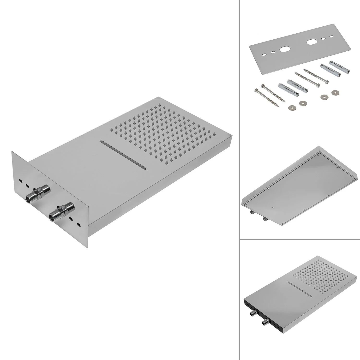 Kronenbach Smart Push Thermostat Duschsystem Unterputz für 3 Verbraucher, eckig Bild 9
