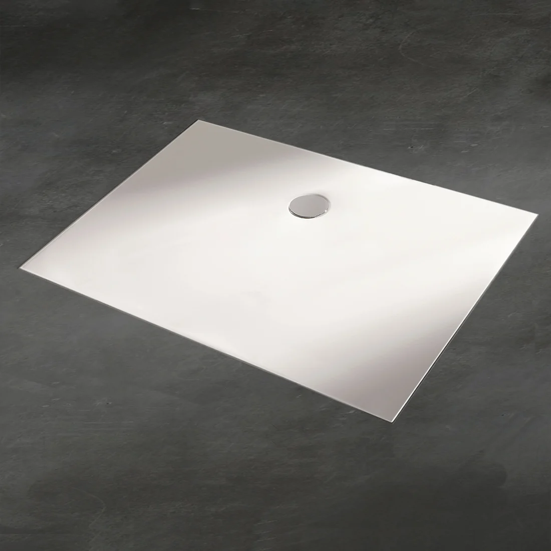 Kronenbach Cube Mineralguss-Duschwanne 140 x 80 cm