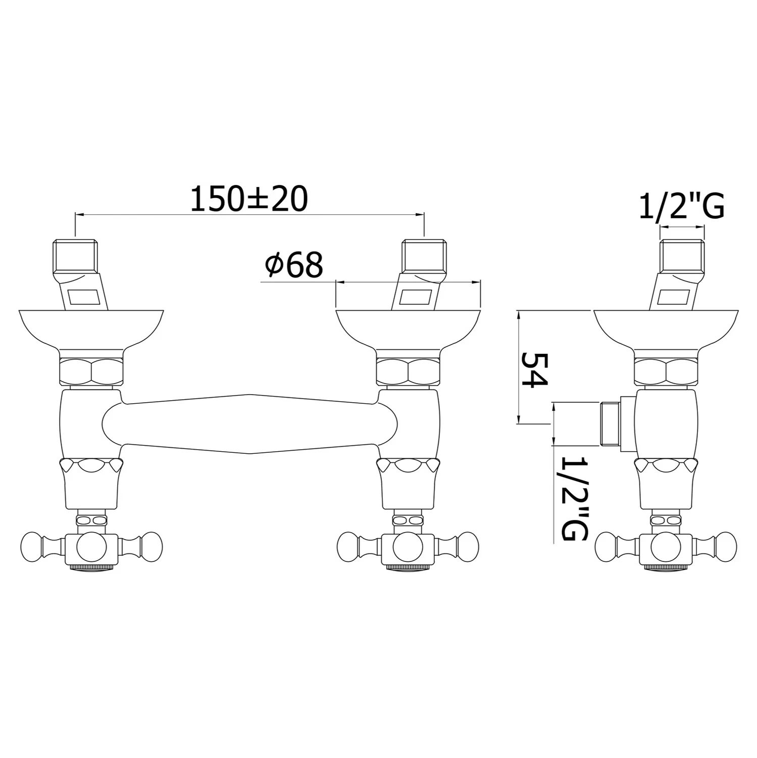Kronenbach IOTA 2.0 Aufputz-Brausearmatur Bild 2