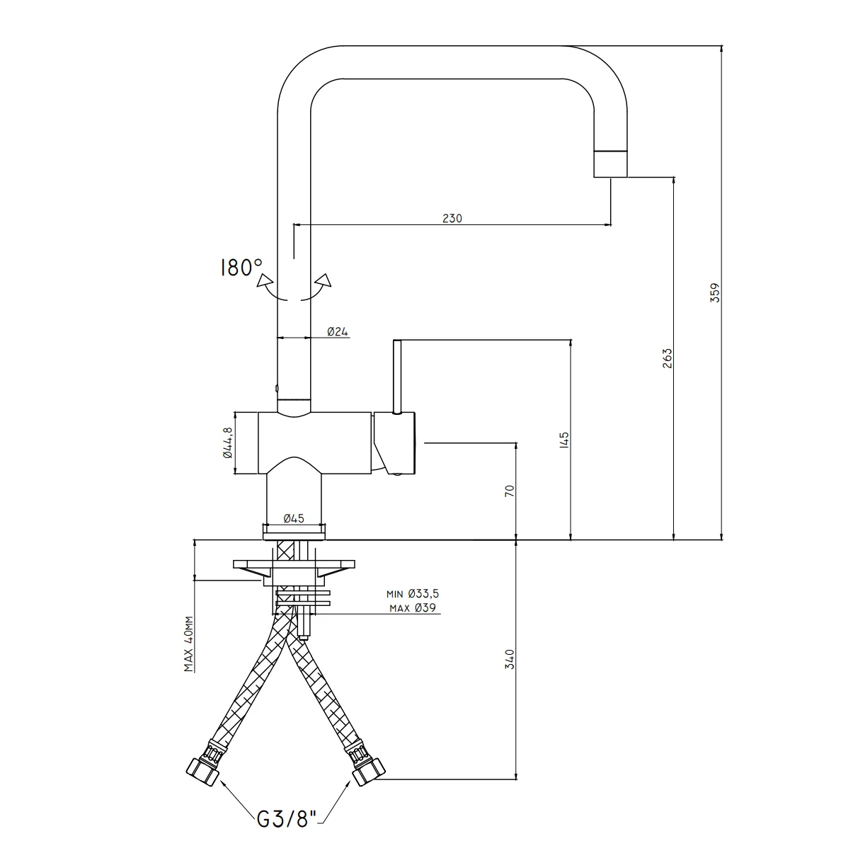 Kronenbach AQA Cube 2.0 Spültischarmatur Bild 5