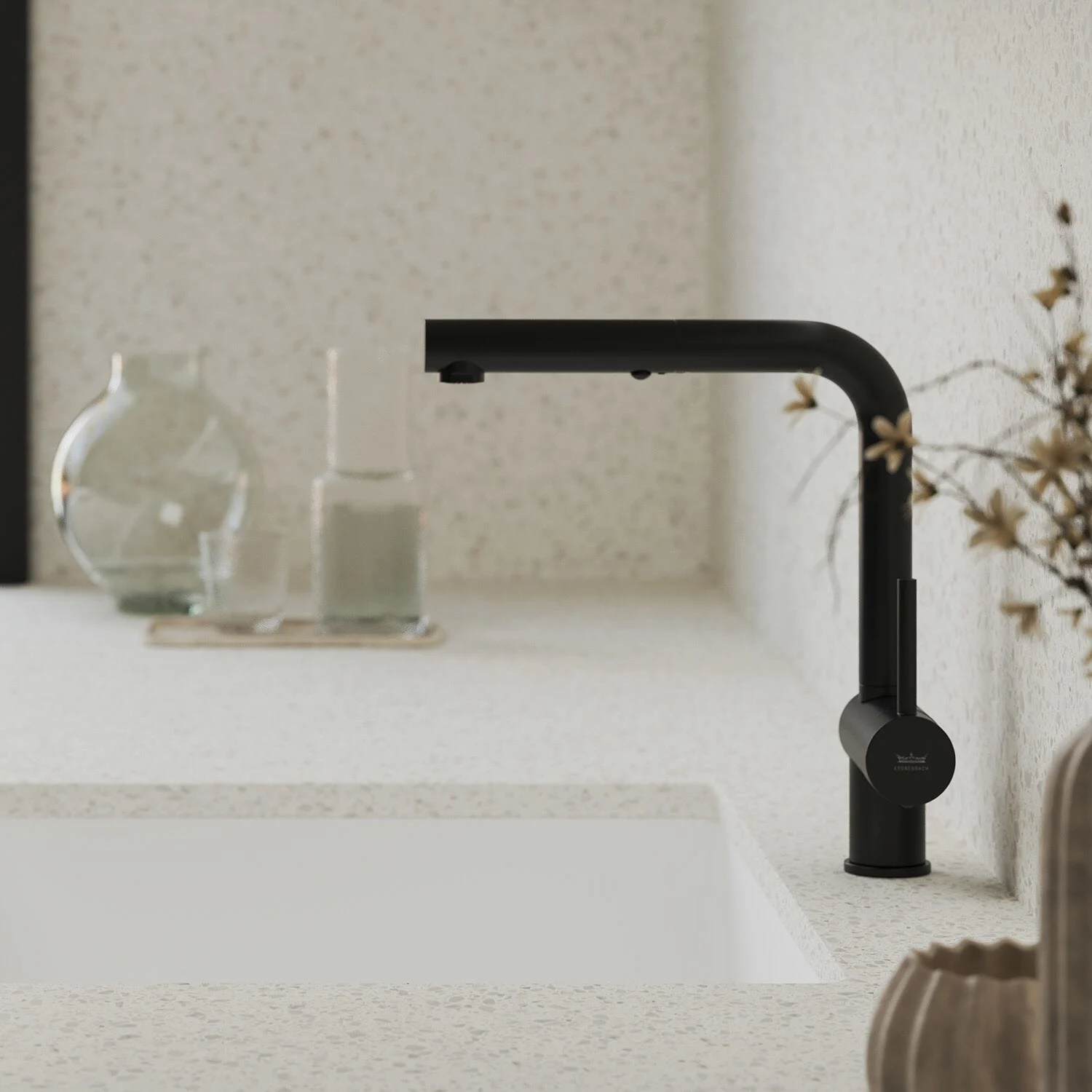 Kronenbach Lima Style Einhebel Küchenarmatur mit schwenkbarem Auslauf, herausziehbare Handbrause mit 2 Strahlarten Bild 3