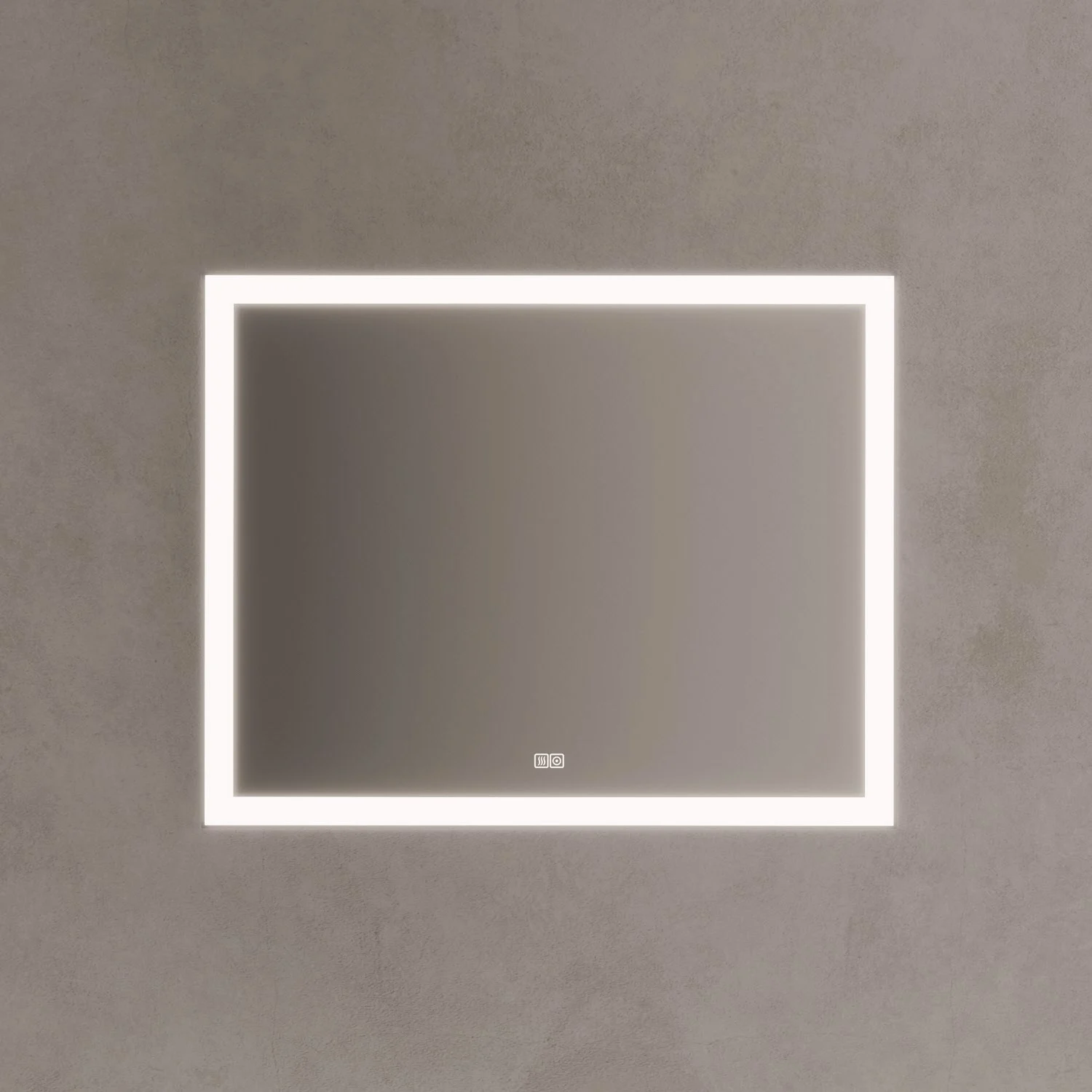 Kronenbach Day Badspiegel 100 x 80 cm mit LED-Beleuchtung und Antibeschlag