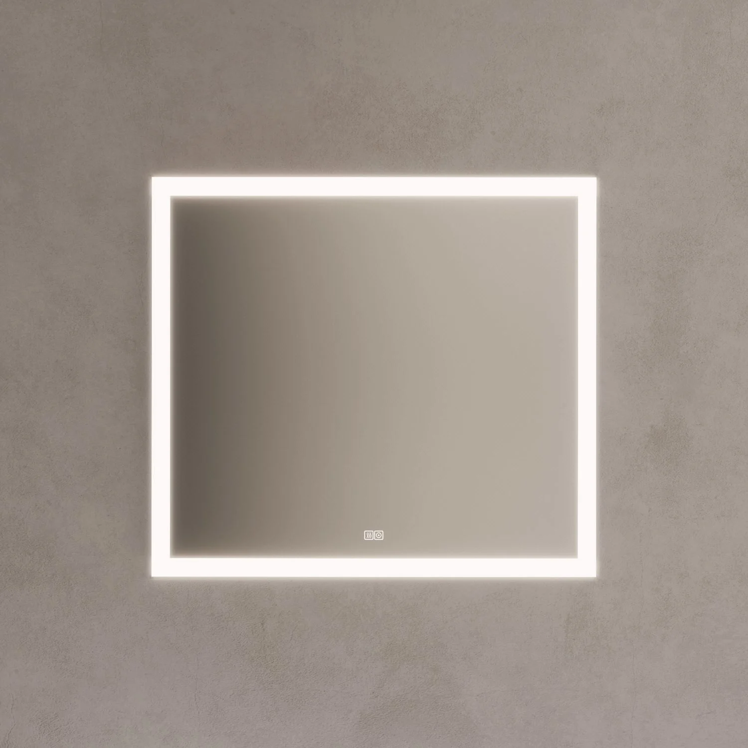 Kronenbach Day Badspiegel 100 x 90 cm mit LED-Beleuchtung und Dimmfunktion