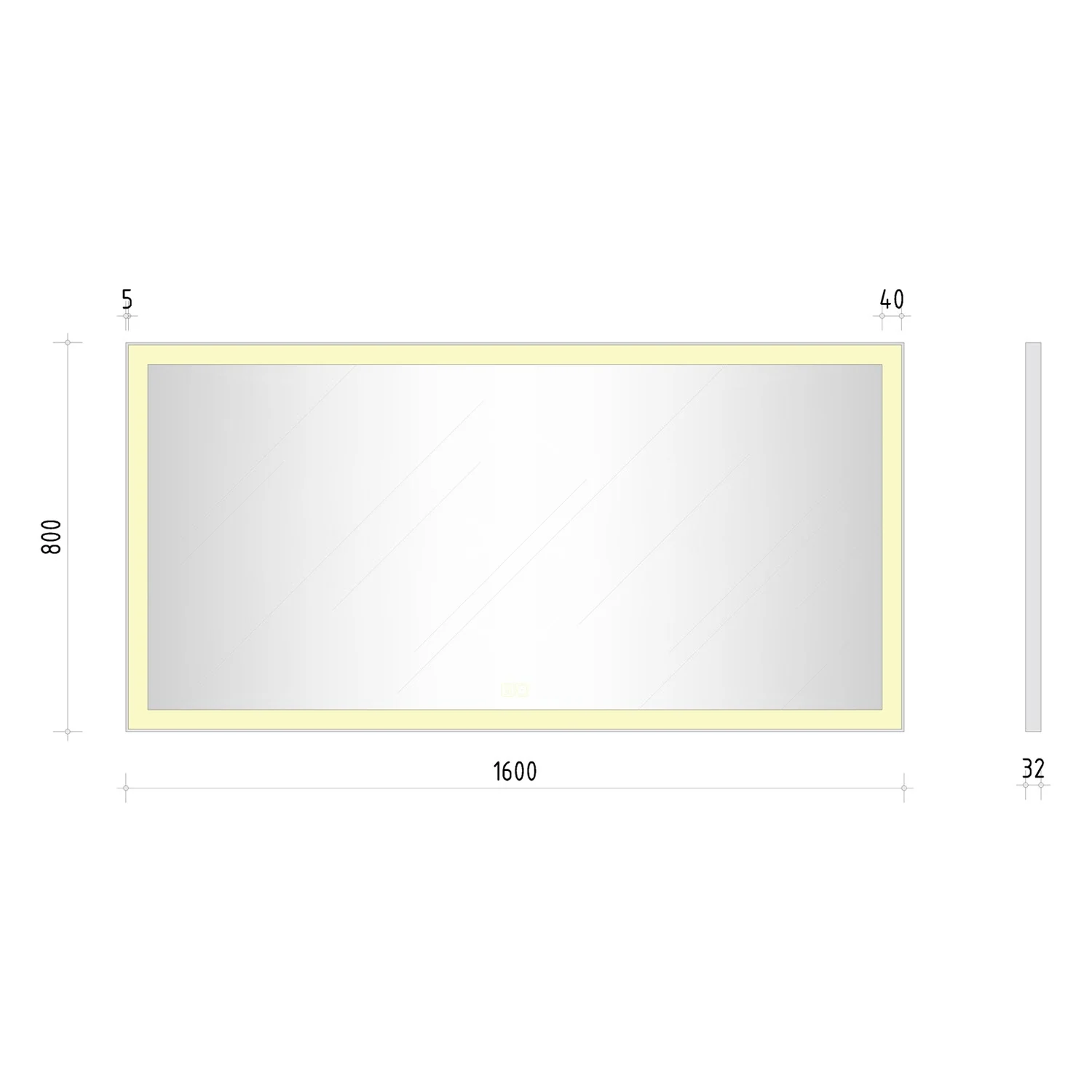 Kronenbach Day Lichtspiegel 160 x 80 cm mit LED-Beleuchtung Bild 5