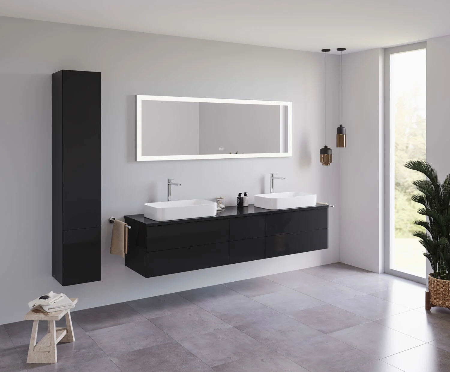 Kronenbach Day Badspiegel mit LED-Beleuchtung und Dimmfunktion in den Maßen 180 x 60 cm Bild 6