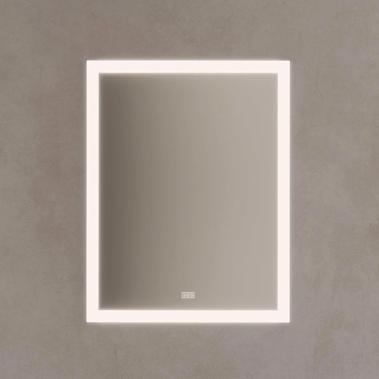 Kronenbach Day Badspiegel 70 x 90 cm mit LED-Beleuchtung und Dimmfunktion