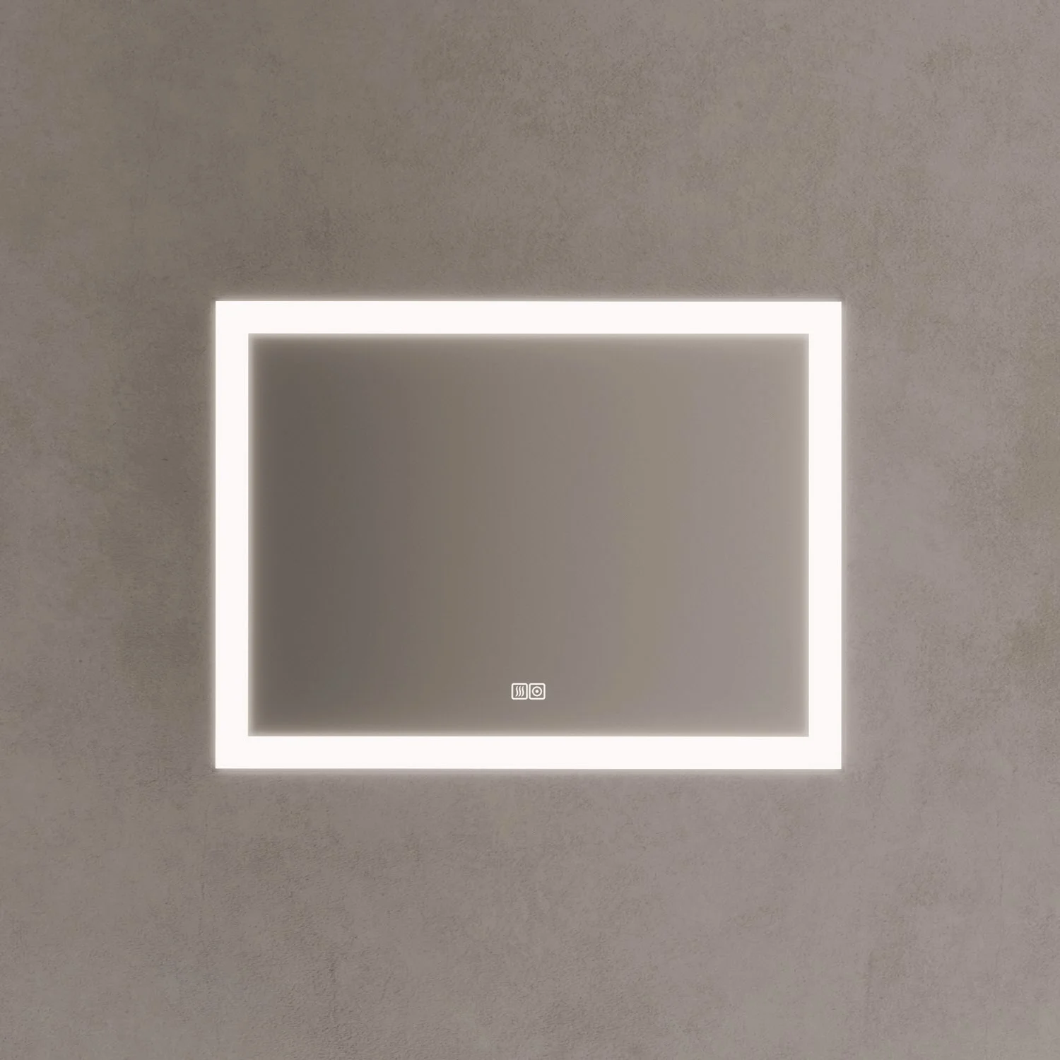 Kronenbach Day Badspiegel 80 x 60 cm mit dimmbarer LED-Beleuchtung und Antibeschlag