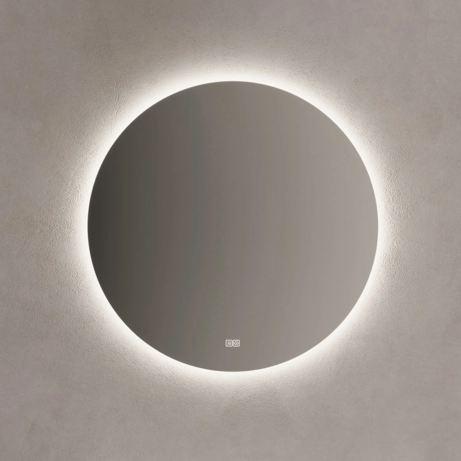 Kronenbach Moon Badspiegel Ø 120 cm mit Spiegelheizung und LED-Treiber