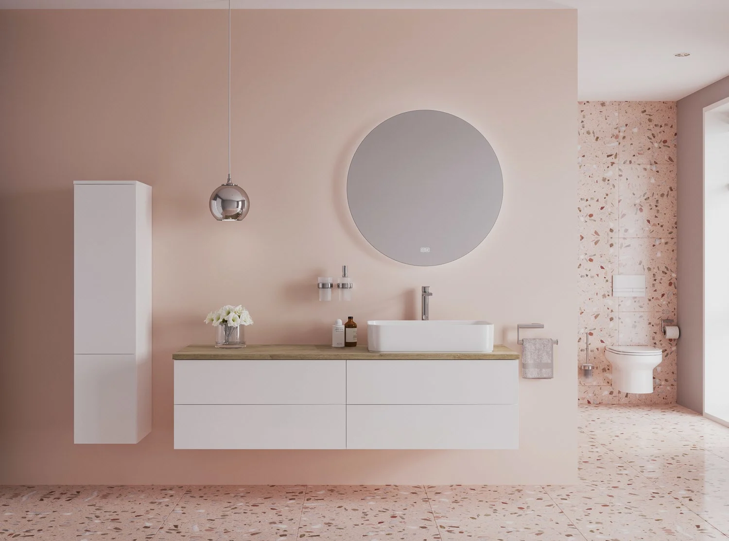 Kronenbach Moon Badspiegel Ø 80 cm mit Spiegelheizung und LED-Treiber Bild 7