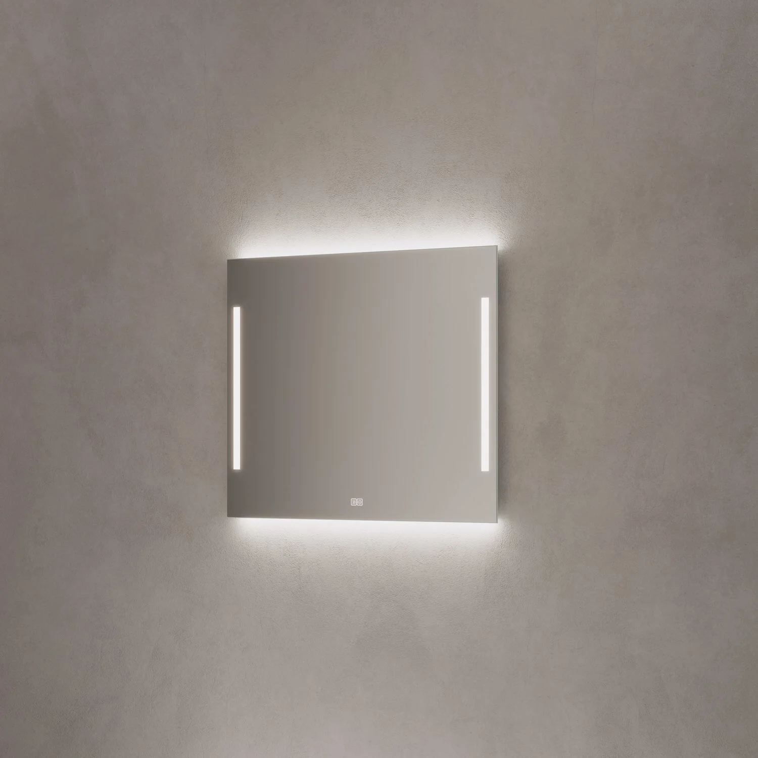 Kronenbach Sun Badspiegel 100 x 80 cm mit LED Seiten- und Hintergrundbeleuchtung Bild 2