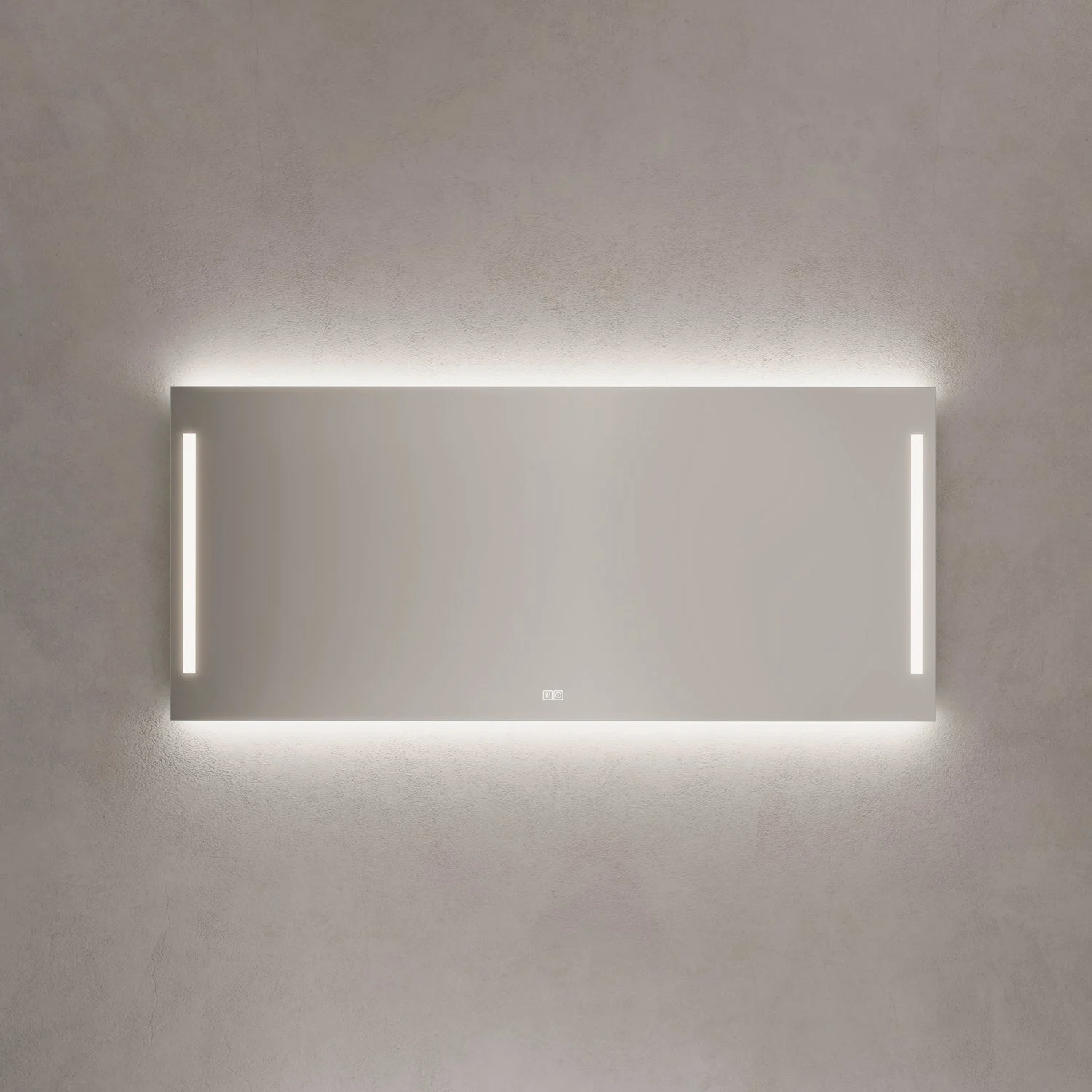 Kronenbach Sun Badspiegel 160 x 70 cm mit LED Seiten- und Hintergrundbeleuchtung