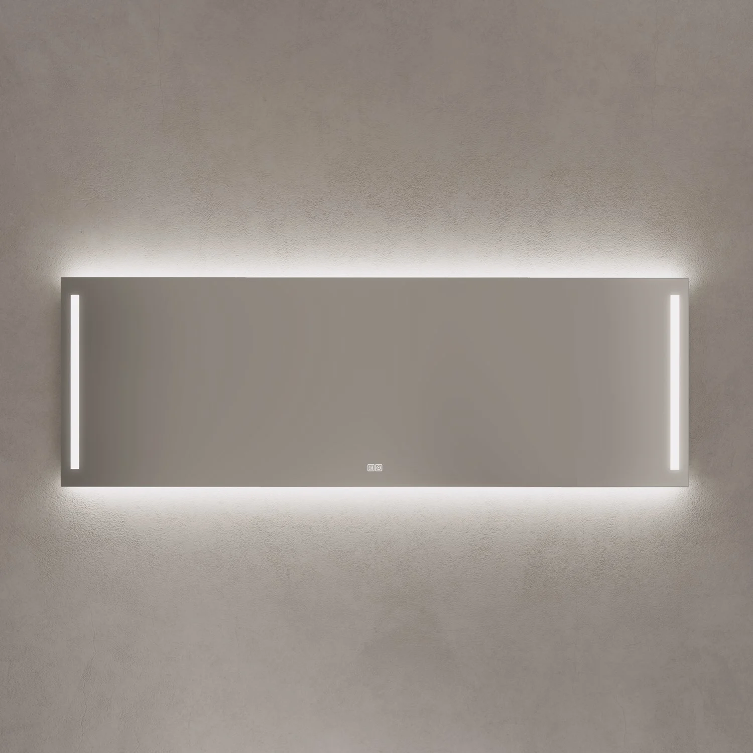 Kronenbach Sun Badspiegel 180 x 60 cm mit LED Seiten- und Hintergrundbeleuchtung