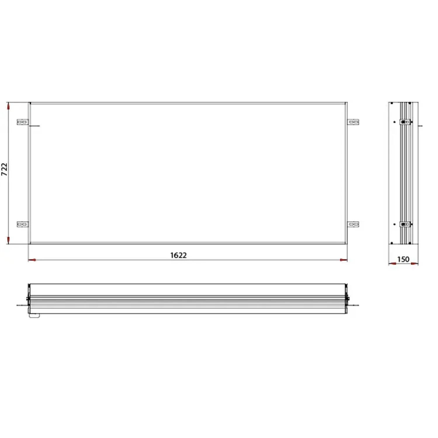Kronenbach Cube 2.0 Spiegelschrank 160 cm mit Einbaurahmen, 3-türig Bild 10