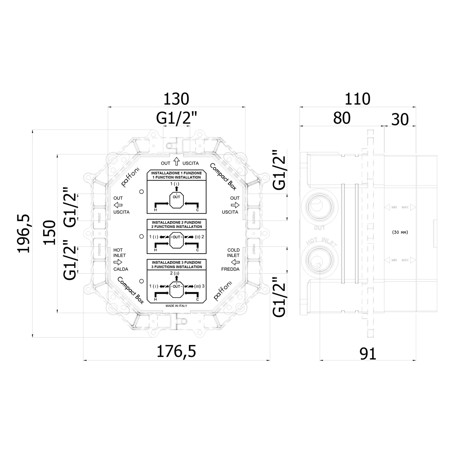 Kronenbach Kronbox Smart Push Universal-Grundkörper Bild 2