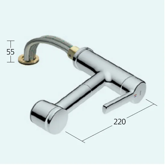 KWC LUNA-E Einhebel-Spültischbatterie mit Auszugbrause für Unterfenstermontage Bild 4