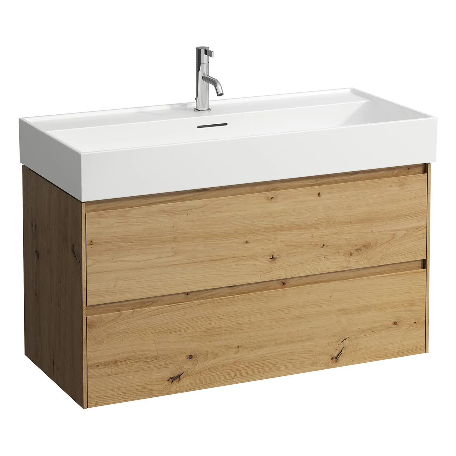 LAUFEN Kartell Waschtisch 100 x 46 cm, mit 1 Hahnloch, mit Überlauf Bild 4