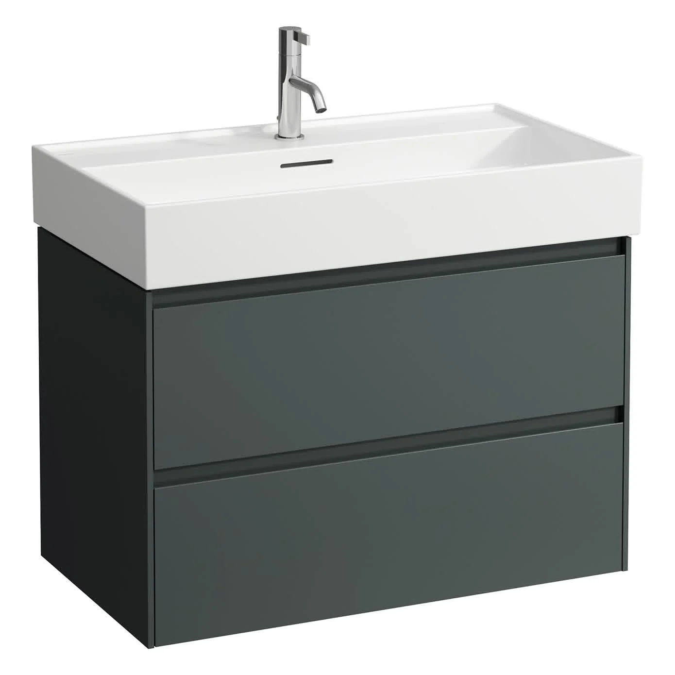 LAUFEN Kartell Waschtisch 80 x 46 cm, mit 1 Hahnloch, mit Überlauf Bild 3