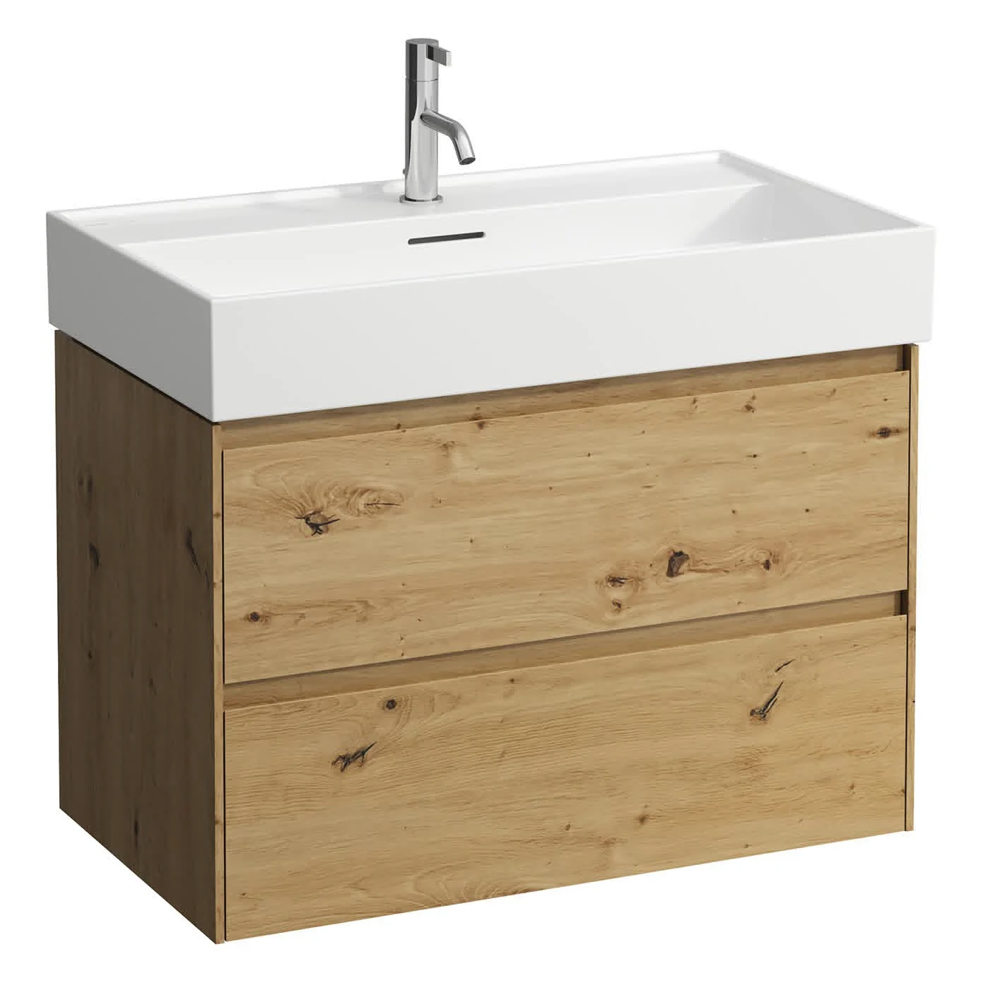 LAUFEN Kartell Waschtisch 80 x 46 cm, mit 1 Hahnloch, mit Überlauf Bild 4