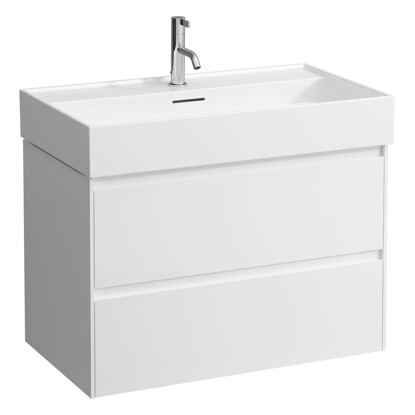 LAUFEN Kartell Waschtisch 80 x 46 cm, mit 1 Hahnloch, mit Überlauf Bild 2