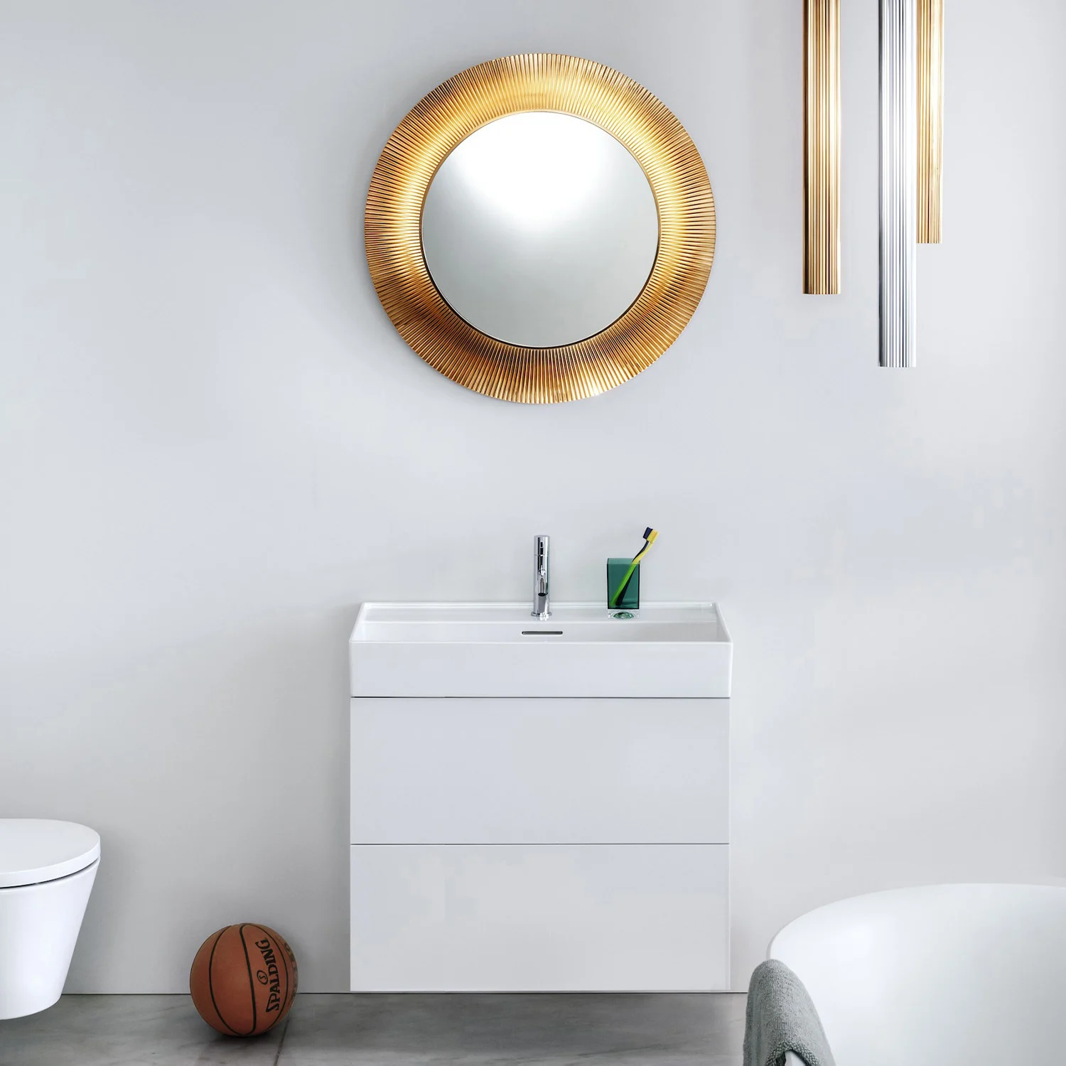 LAUFEN Kartell Waschtisch 80 x 46 cm, mit 1 Hahnloch, mit Überlauf Bild 6
