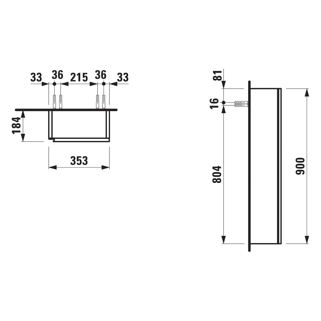 LAUFEN LANI Halbhochschrank 90 cm mit 1 Tür, Anschlag rechts Bild 5
