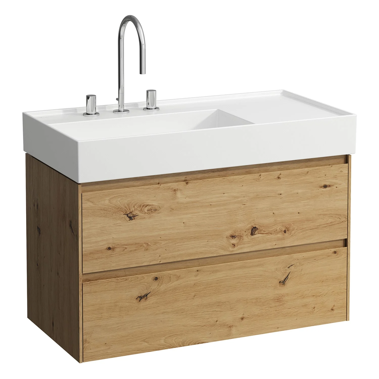 LAUFEN LANI für Kartell • LAUFEN Waschtischunterschrank 88 x 45 cm mit 2 Auszügen