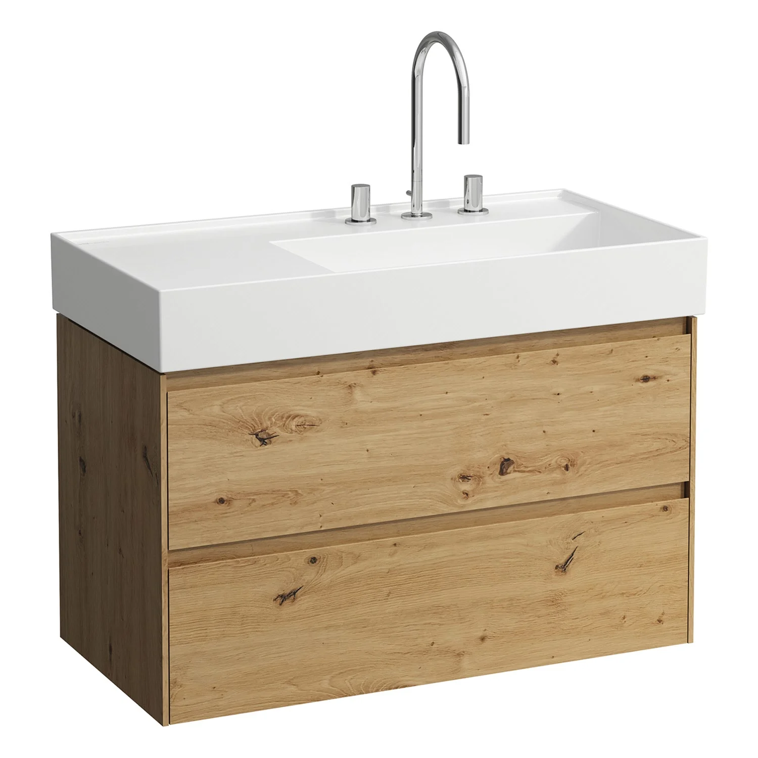 LAUFEN LANI für Kartell • LAUFEN Waschtischunterschrank 88 x 45 cm mit 2 Auszügen