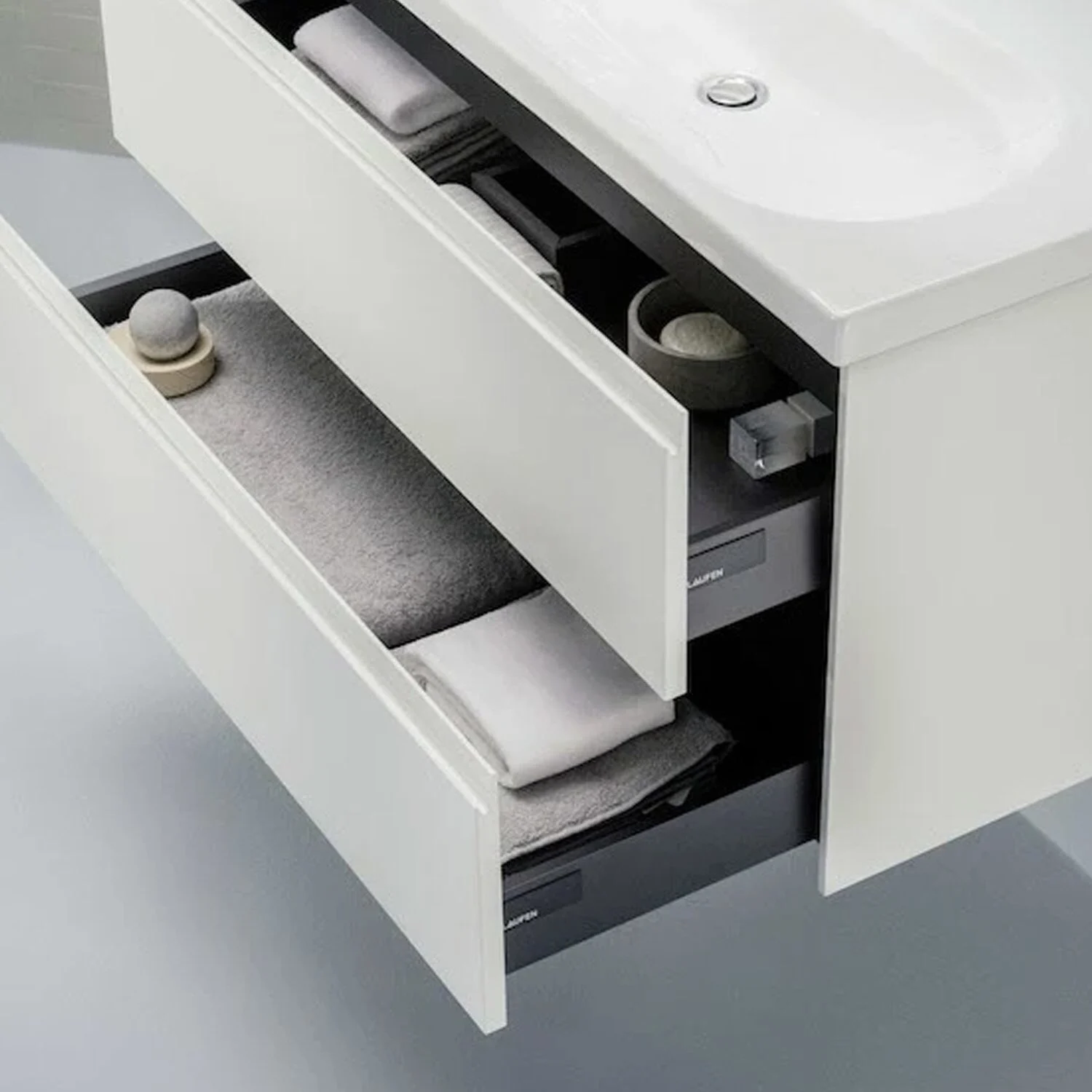 LAUFEN LANI Waschtischunterschrank 50 cm mit 2 Auszügen Bild 2