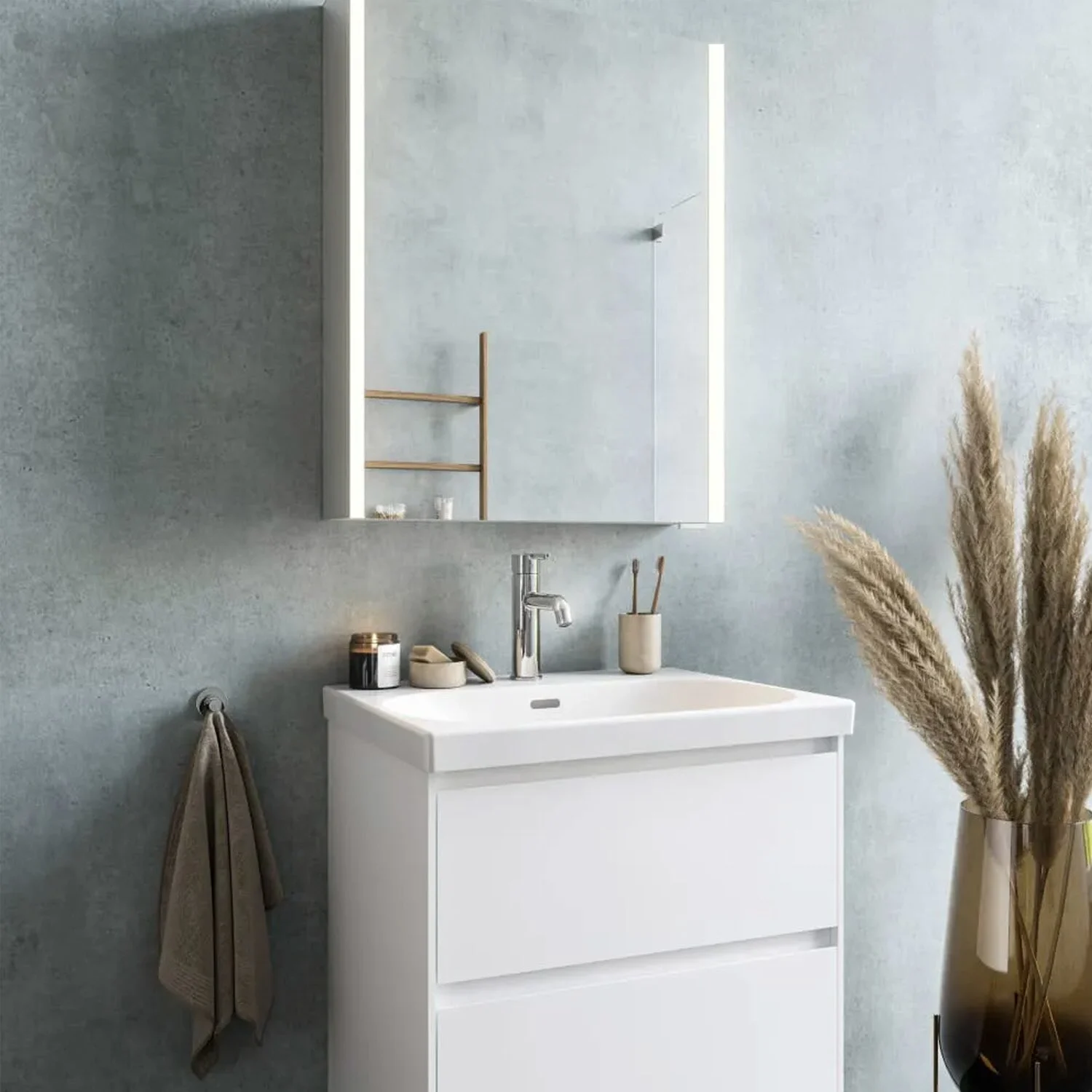 LAUFEN LANI Waschtischunterschrank 50 cm mit 2 Auszügen Bild 6