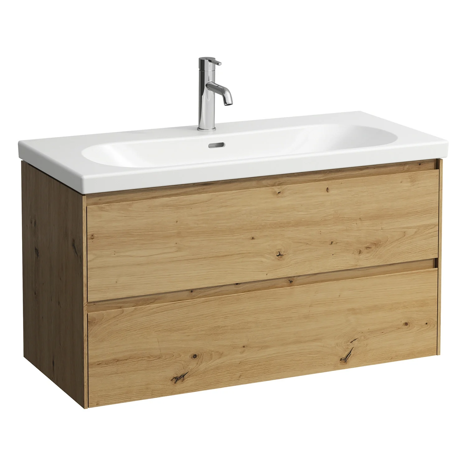 LAUFEN LUA Waschtisch 100 x 46 cm mit Hahnloch, mit Überlauf Bild 8