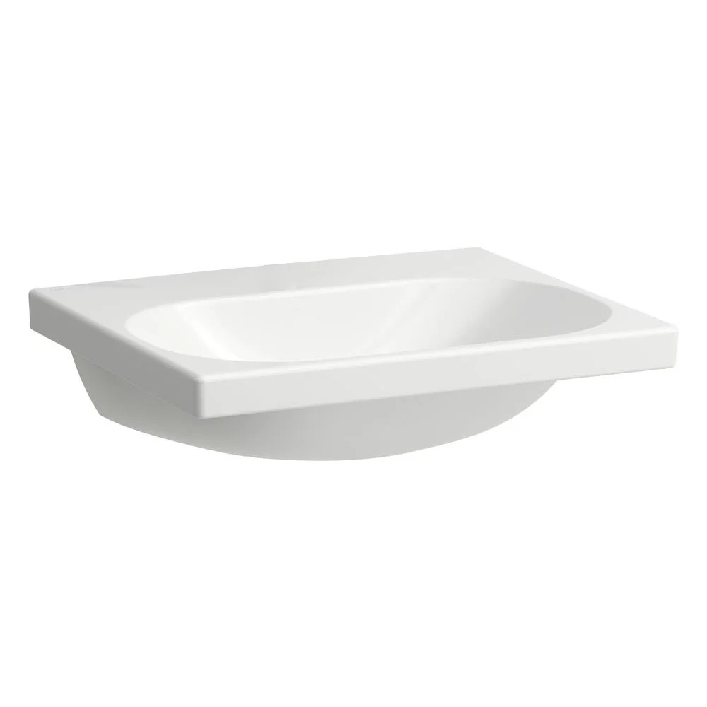 LAUFEN LUA Waschtisch 55 x 46 cm ohne Hahnloch, ohne Überlauf