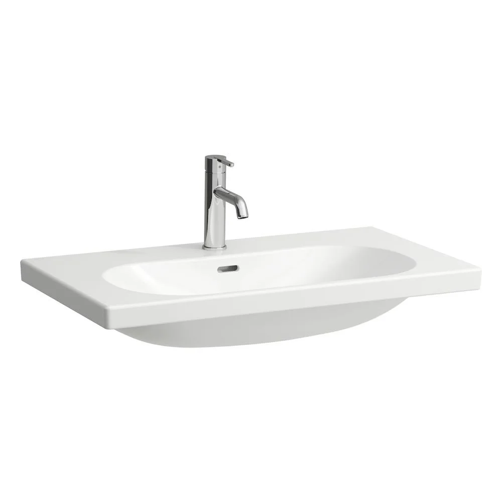 LAUFEN LUA Waschtisch 80 x 46 cm mit Hahnloch, mit Überlauf