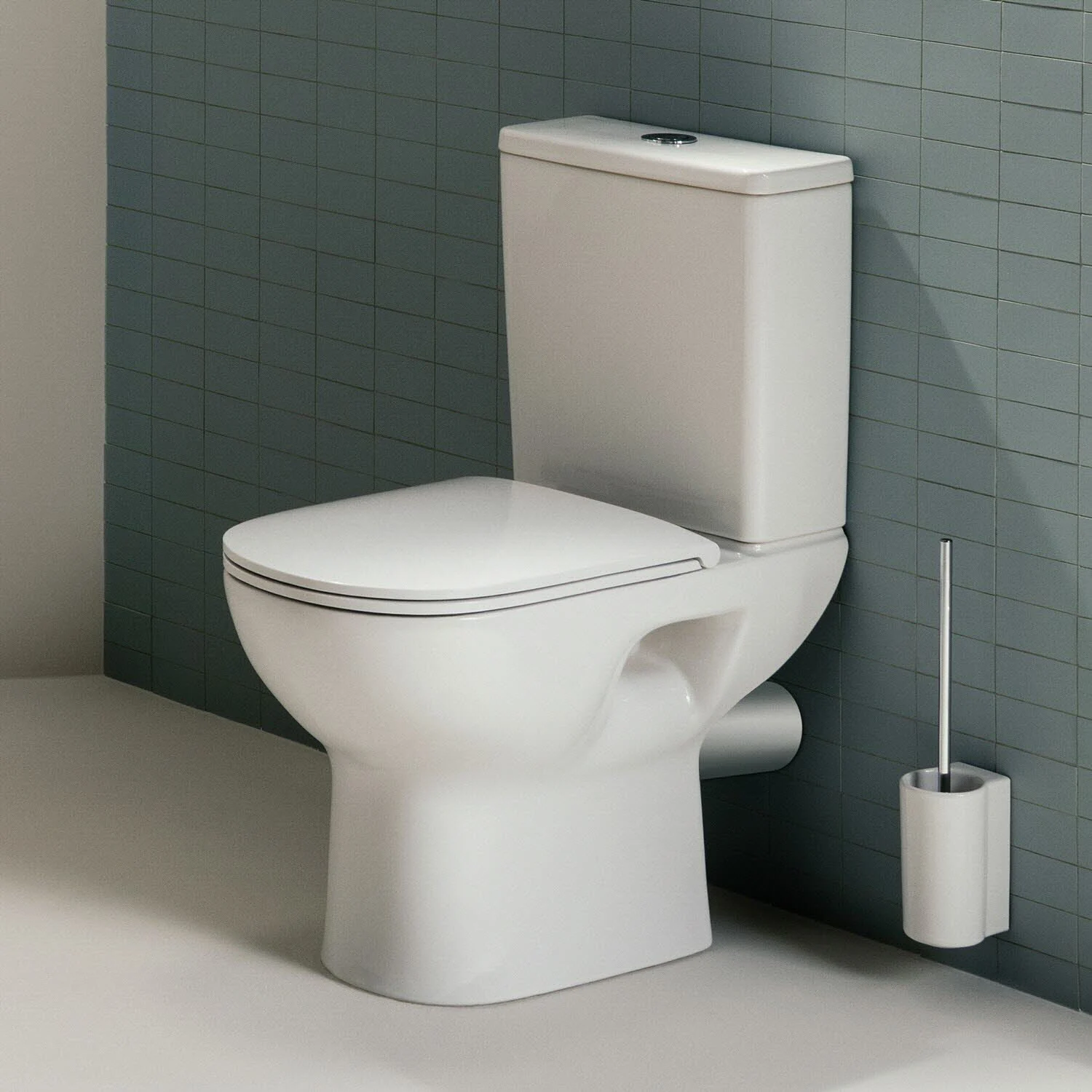 LAUFEN LUA Stand-WC für Kombination, spülrandlos, Abgang waagerecht