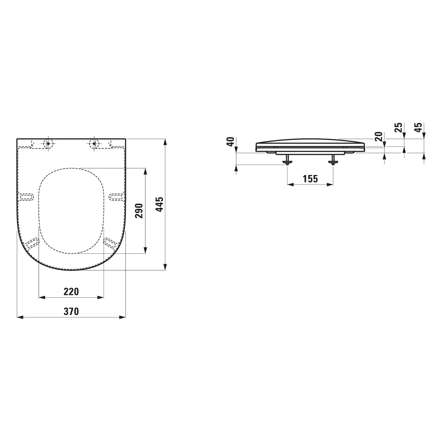 LAUFEN LUA Slim WC-Sitz mit Deckel mit Absenkautomatik Bild 3