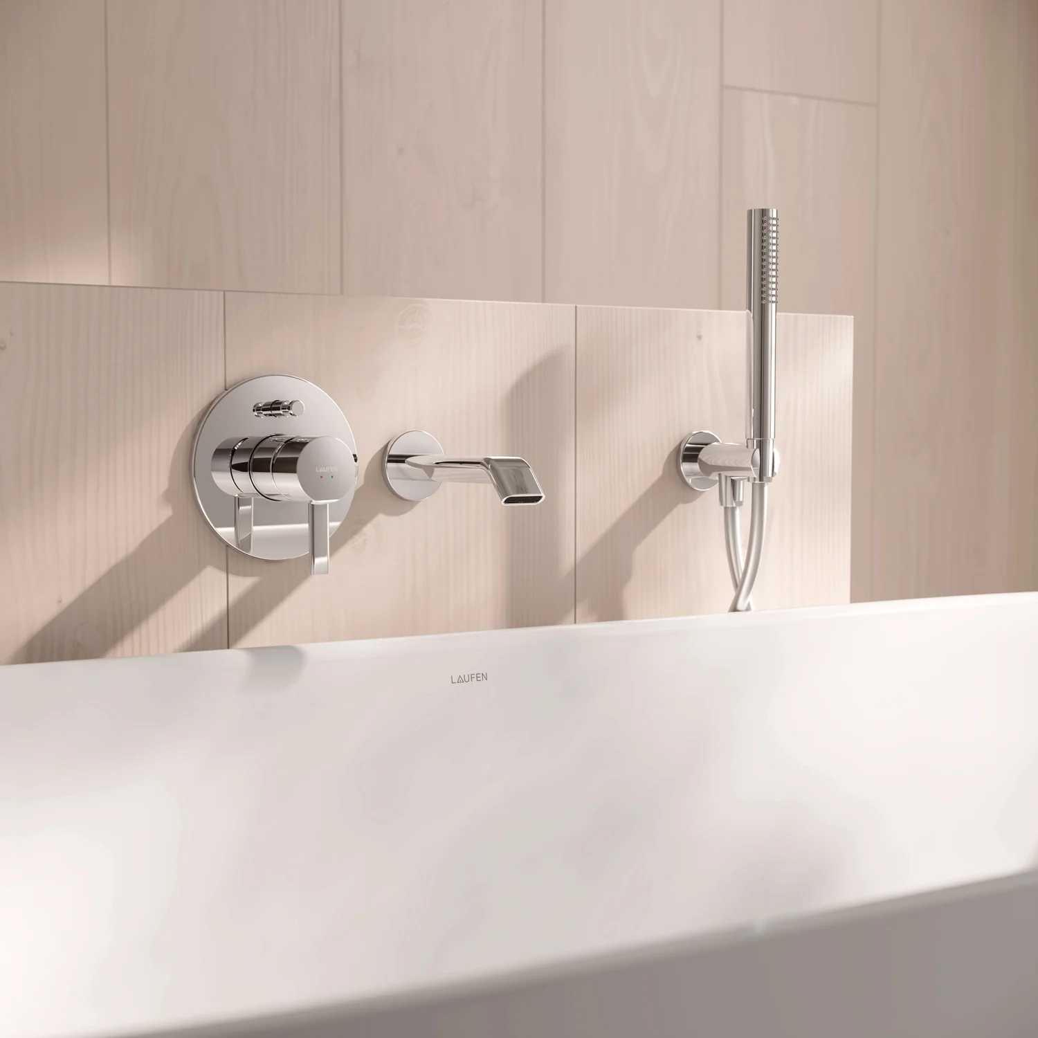 LAUFEN MEDA Freistehende Oval-Badewanne 180 x 80 cm Bild 3