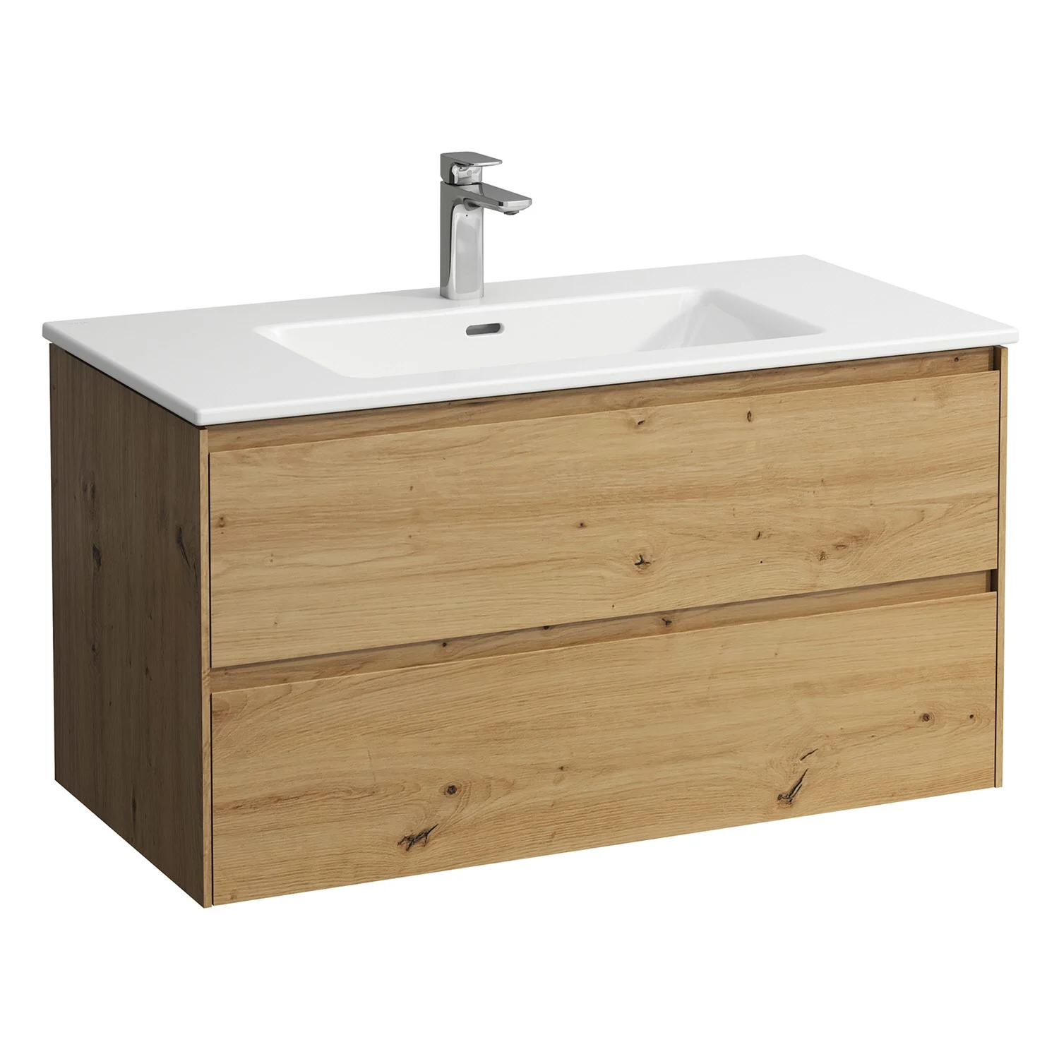 LAUFEN PRO Set LANI Waschtisch mit Überlauf inkl. Waschtischunterbau 100 cm