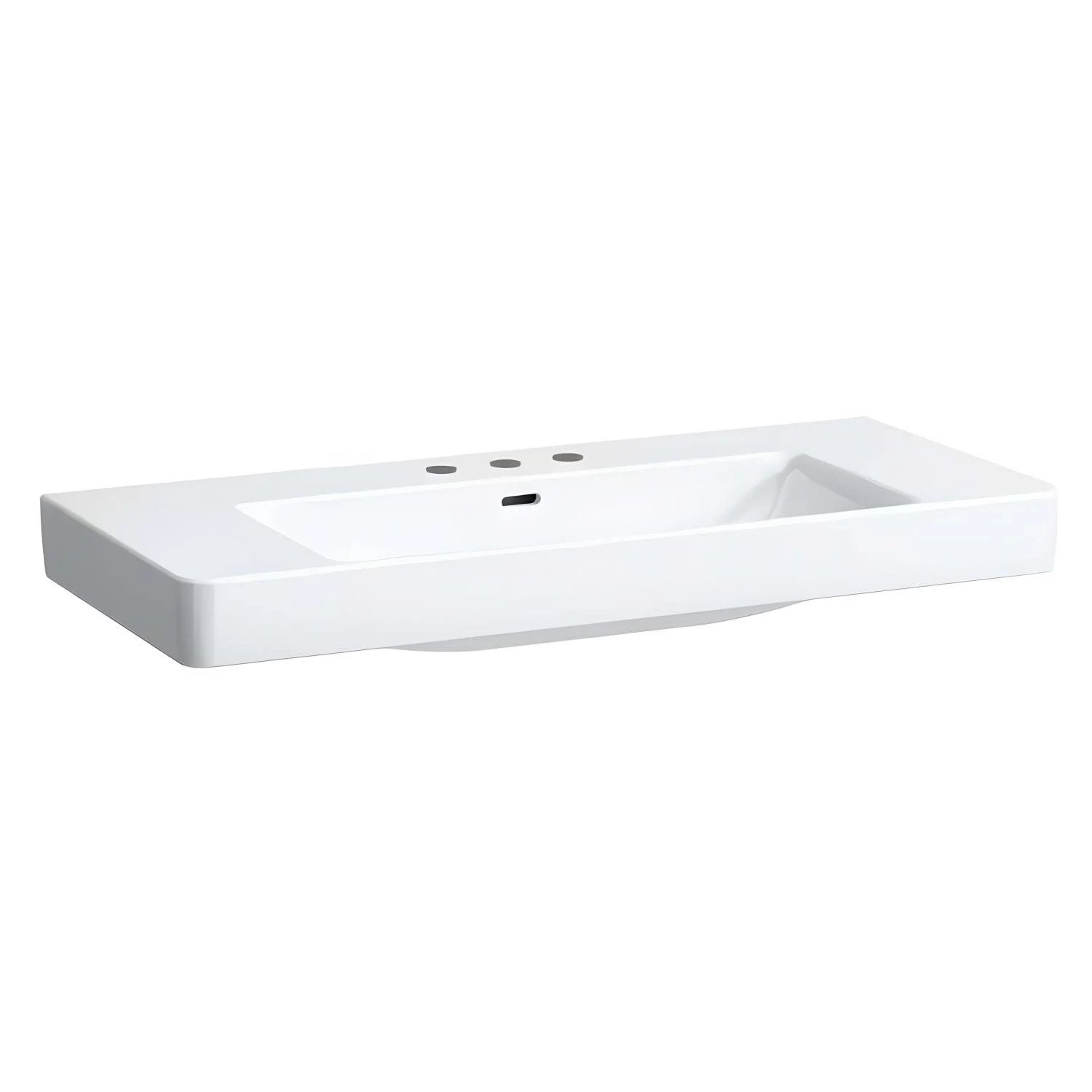 LAUFEN PRO S Waschtisch 105 cm, mit 3 Hahnlöchern, mit Überlauf