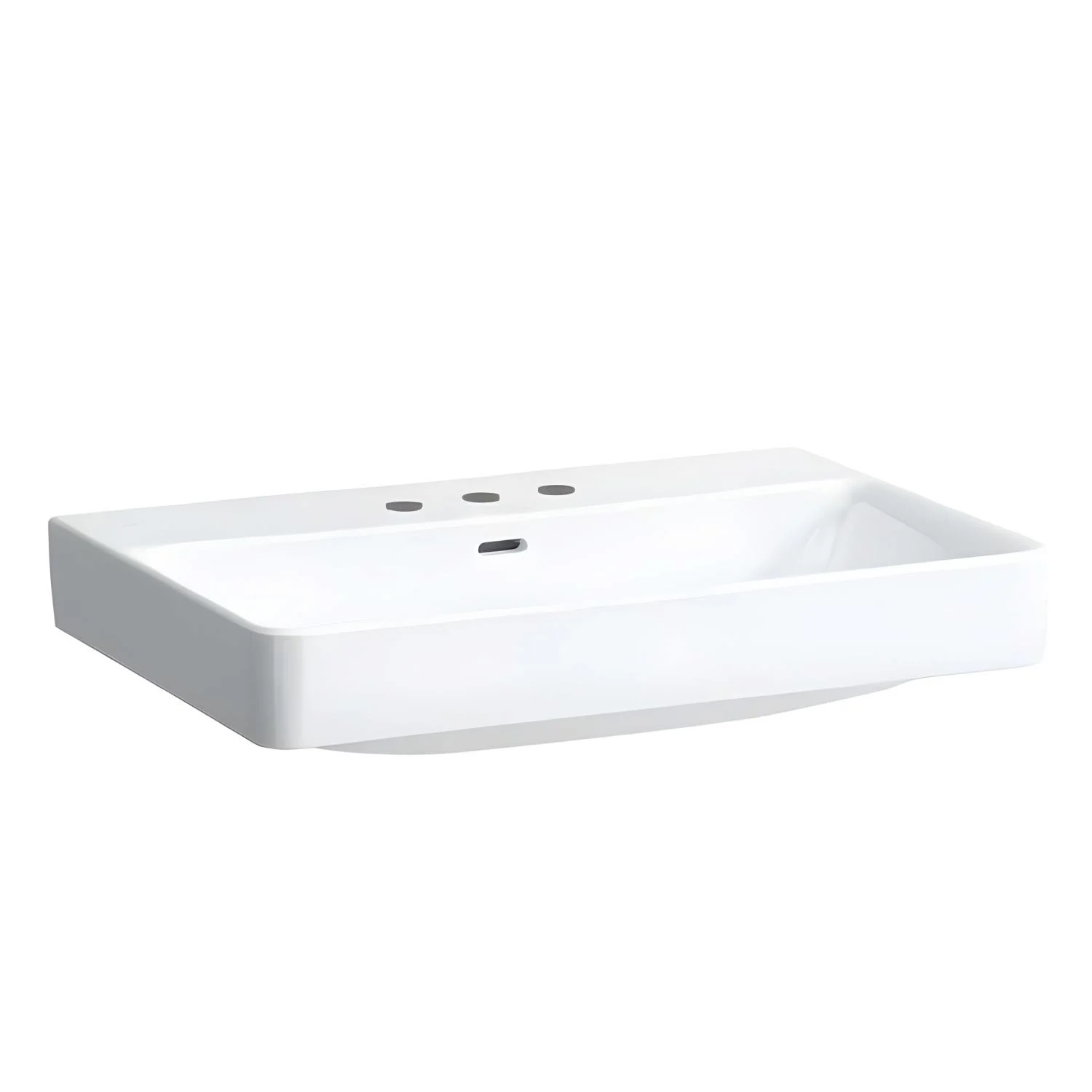 LAUFEN PRO S Waschtisch 70 cm, mit 3 Hahnlöchern, mit Überlauf