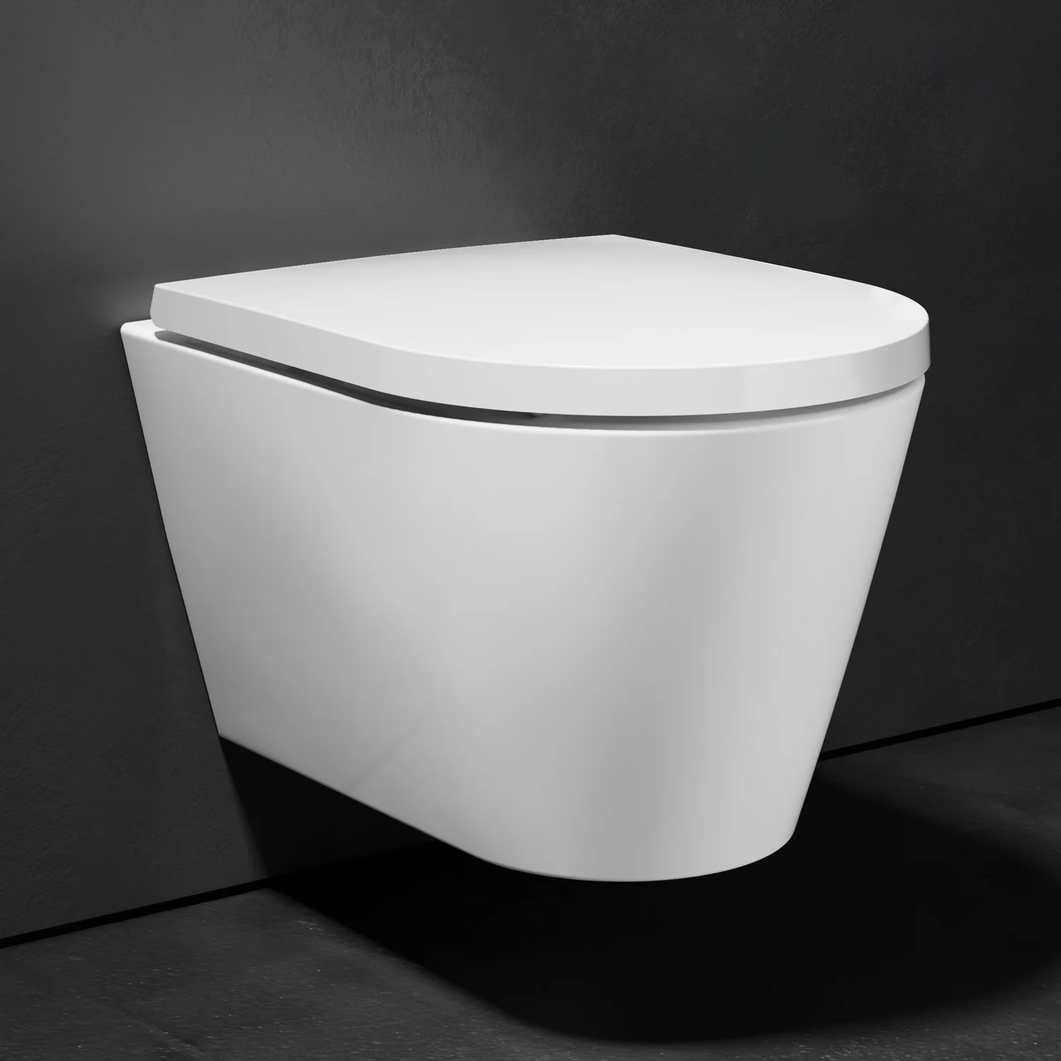 LAUFEN Kartell Spülrandloses Wand-WC, Tiefspüler