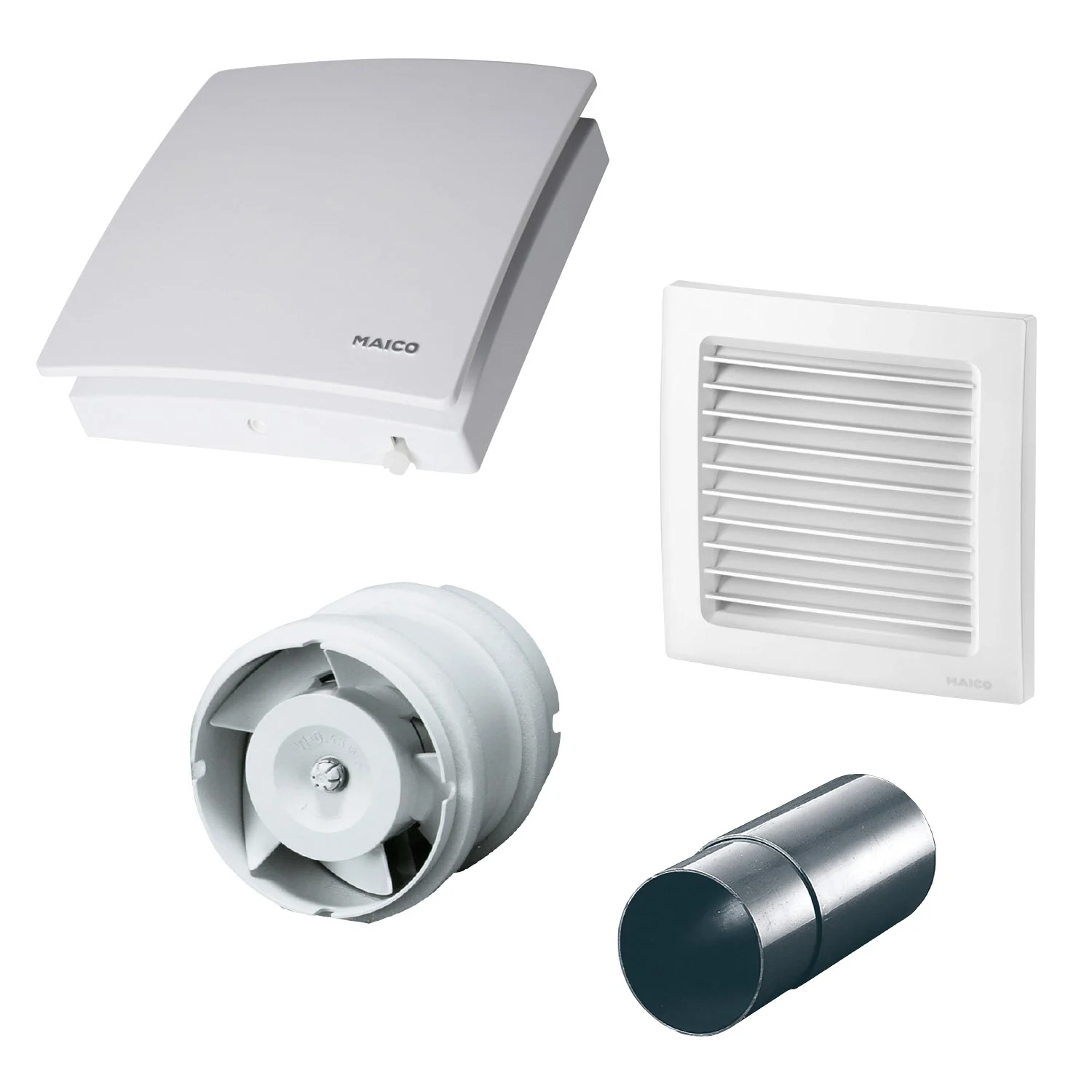 MAICO AKE 150 Zuluft-Set elektrisch zur Kellerentfeuchtung DN 150