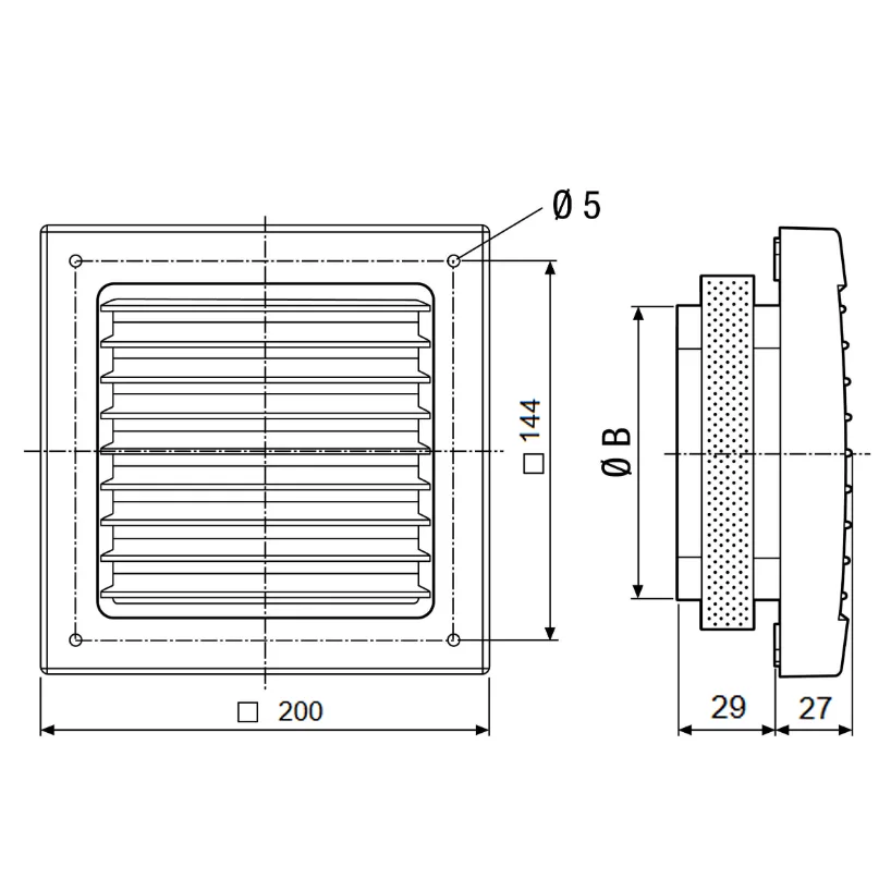 MAICO Außengitter SG 150/1 Bild 2