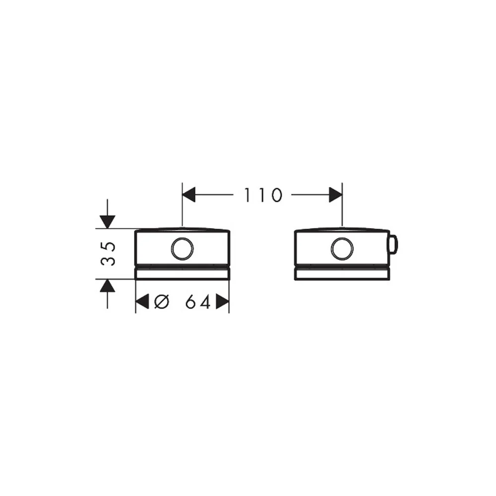 AXOR One 2-Loch Wannenrandarmatur mit Thermostat Bild 2