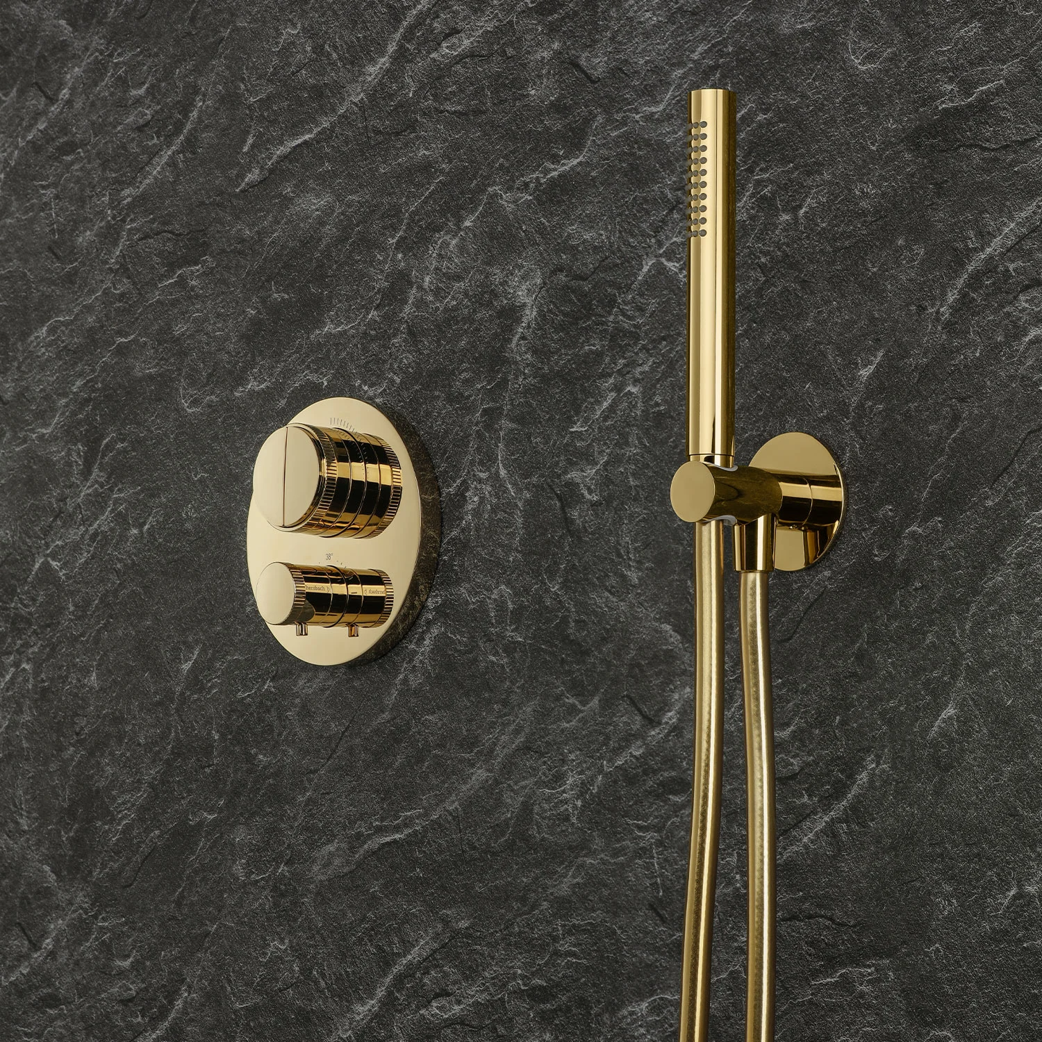 Herzbach LIVING SPA Wandanschlussbogen mit Konushalter Bild 2