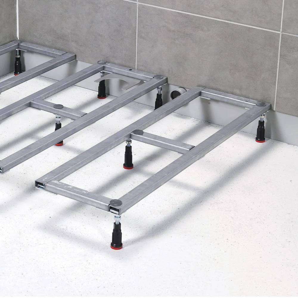 HÜPPE Flexibles Fußgestell 90 x 80-180 cm für EasyStep und EasyFlat Duschwannen
