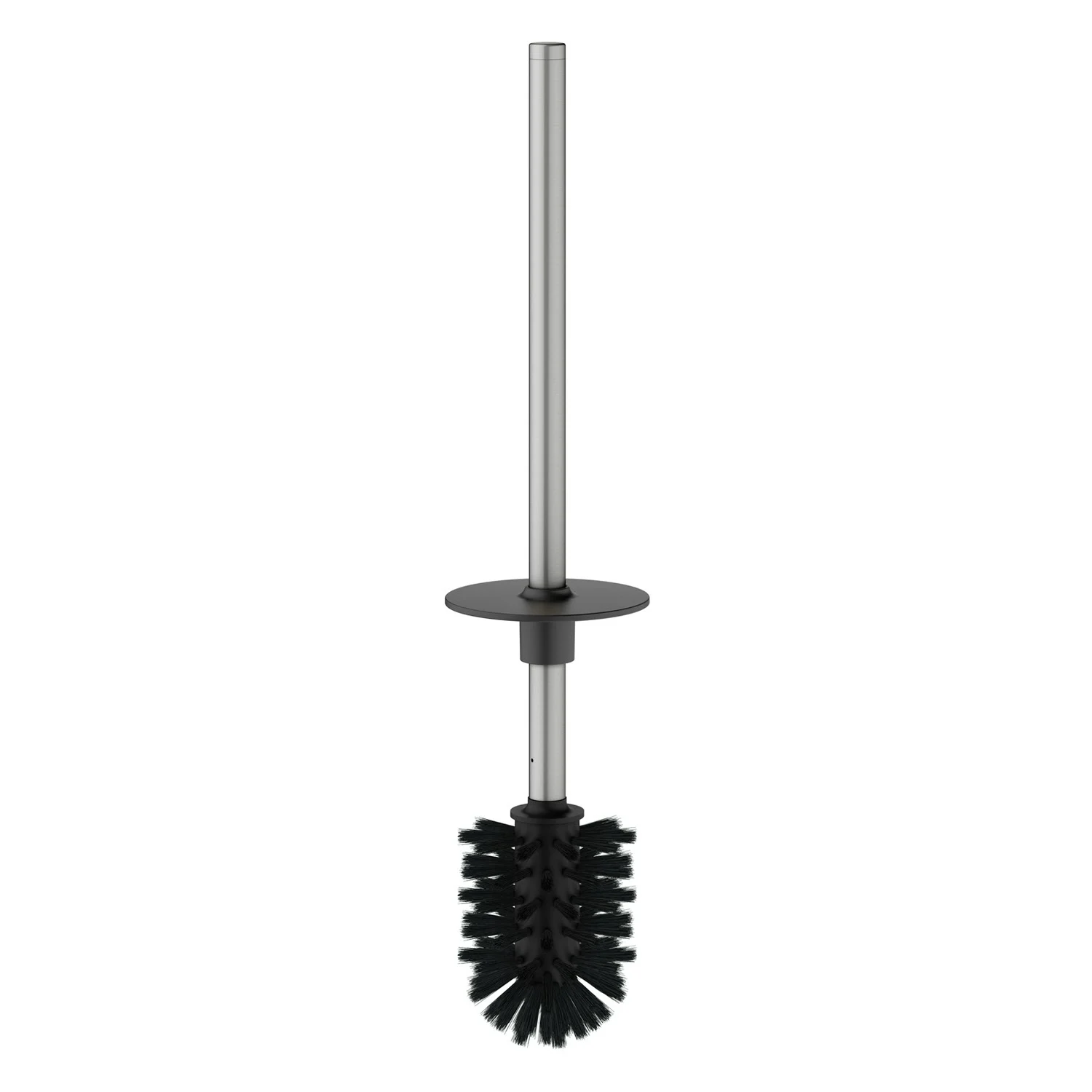 Szczotka toaletowa widok z boku z czarną główką, Keuco
